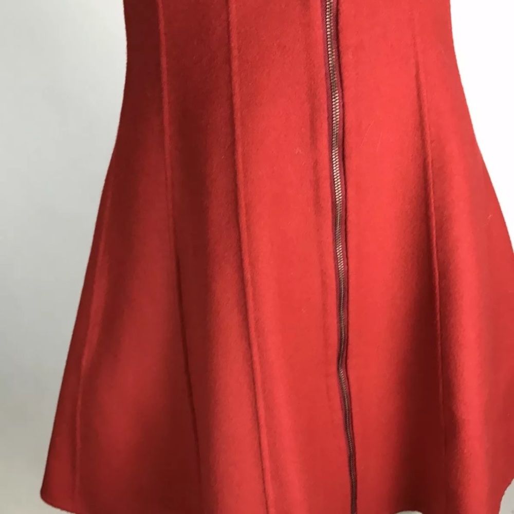 THEORY Bobbi Wool Zip Up Sleeveless Dress - Picture 6 of 8